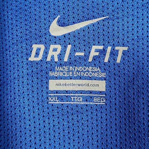 Nike Men's Size 2XL Track Jacket Blue Polyester Dri Fit Run Gym Athletic - Picture 3 of 10